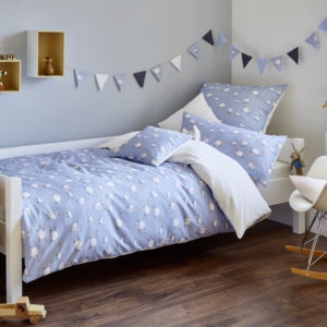 Bio-Satin-Kinderbettwäsche Fluffy