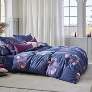 Bio-Satin-Bettwäsche Night Blossom